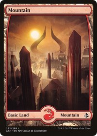 Mountain (253) - Full Art - Amonkhet - NM