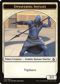 Unwavering Initiate Token - Amonkhet - NM