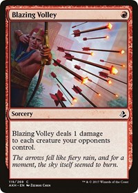 Blazing Volley - Amonkhet - NM