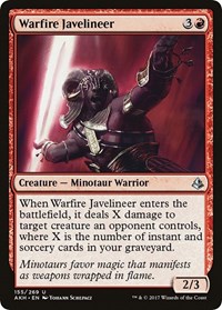 Warfire Javelineer - Amonkhet - NM