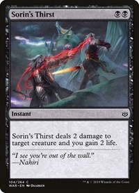 Sorin's Thirst - War of the Spark - NM