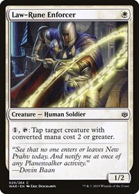 Law-Rune Enforcer - War of the Spark - NM