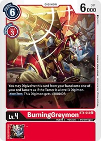 BurningGreymon - Great Legend - NM