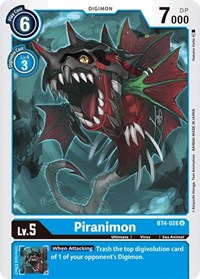 Piranimon - Great Legend - NM