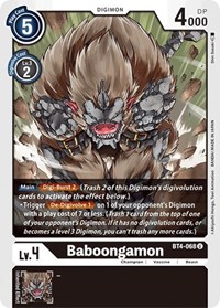 Baboongamon - Great Legend - NM