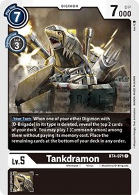 Tankdramon - Great Legend - NM
