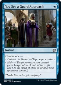 You See a Guard Approach - Adventures in the Forgotten Realms - NM
