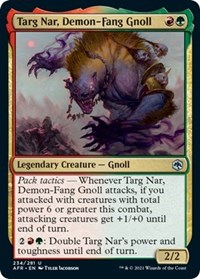 Targ Nar, Demon-Fang Gnoll - Adventures in the Forgotten Realms - NM