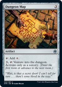 Dungeon Map - Adventures in the Forgotten Realms - NM