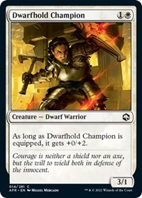 Dwarfhold Champion - Adventures in the Forgotten Realms - NM