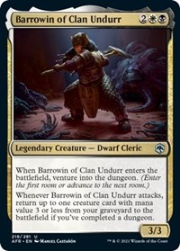 Barrowin of Clan Undurr - Adventures in the Forgotten Realms - NM
