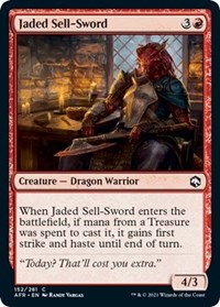 Jaded Sell-Sword - Adventures in the Forgotten Realms - NM