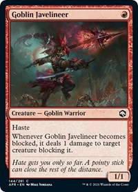 Goblin Javelineer - Adventures in the Forgotten Realms - NM