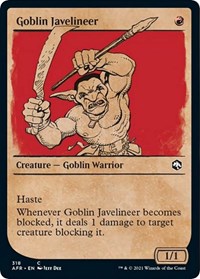 Goblin Javelineer (Showcase) - Adventures in the Forgotten Realms - NM