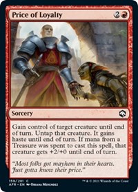 Price of Loyalty - Adventures in the Forgotten Realms - NM