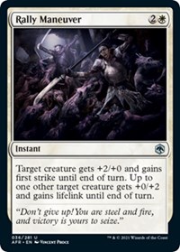 Rally Maneuver - Adventures in the Forgotten Realms - NM