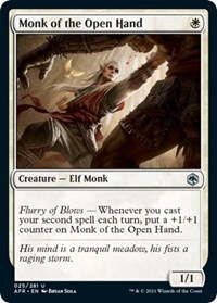 Monk of the Open Hand - Adventures in the Forgotten Realms - NM