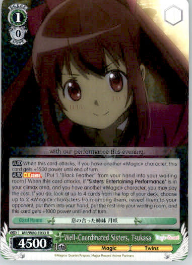 Well-Coordinated Sisters, Tsukasa - MR/W80-E033 R - Normal NM