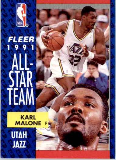 Karl Malone - 1991-92 Fleer - #219a - Basketball