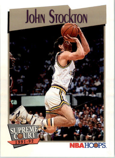 John Stockton - 1991-92 Hoops - #500 - Basketball