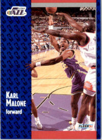 Karl Malone - 1991-92 Fleer - #201 - Basketball