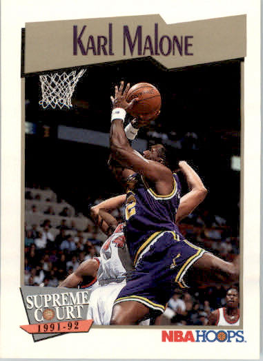 Karl Malone - 1991-92 Hoops - #499 - Basketball