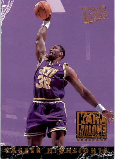 Karl Malone - 1993-94 Ultra - #9 - Karl Malone Career Highlights Basketball