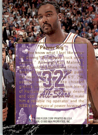 Karl Malone - 1993-94 Ultra - #1 - Karl Malone Career Highlights Basketball - Image 2