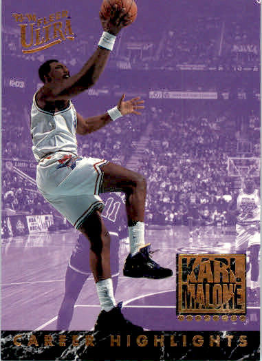 Karl Malone - 1993-94 Ultra - #1 - Karl Malone Career Highlights Basketball