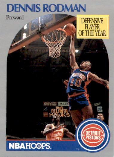 Dennis Rodman - 1990-91 Hoops - #109 - Basketball