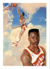 Dominique Wilkins - 1990-91 Hoops - #355 - Basketball