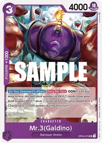 Mr.3 (Galdino) - Kingdoms of Intrigue - NM