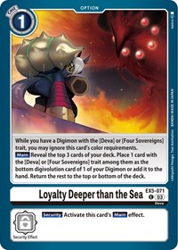 Loyalty Deeper than the Sea - Animal Colosseum - NM