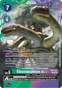Ebonwumon ACE - Animal Colosseum - NM