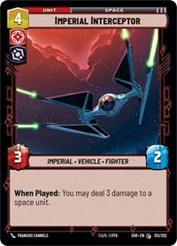 Imperial Interceptor - Spark of Rebellion - NM