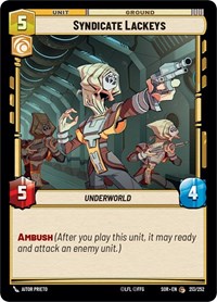 Syndicate Lackeys - Spark of Rebellion - NM