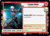 Sabine Wren - Galvanized Revolutionary - Spark of Rebellion - NM