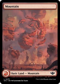 Mountain (0275) - Outlaws of Thunder Junction - Foil NM