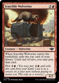 Irascible Wolverine - Outlaws of Thunder Junction - NM