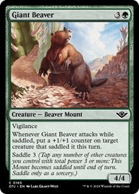 Giant Beaver - Outlaws of Thunder Junction - NM
