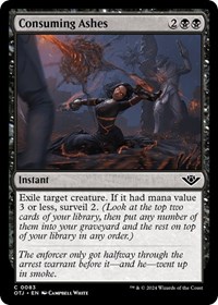 Consuming Ashes - Outlaws of Thunder Junction - NM