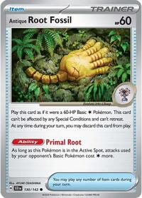 Antique Root Fossil - SV07: Stellar Crown - NM