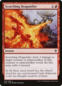 Scorching Dragonfire - Throne of Eldraine - NM