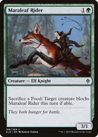 Maraleaf Rider - Throne of Eldraine - NM