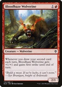 Bloodhaze Wolverine - Throne of Eldraine - NM