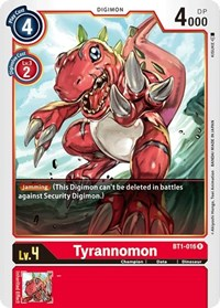 Tyrannomon - Release Special Booster 1.0 - NM