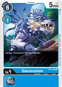 Garurumon - BT1-036 - Release Special Booster 1.0 - NM