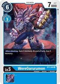 WereGarurumon - BT1-040 - Release Special Booster 1.0 - NM