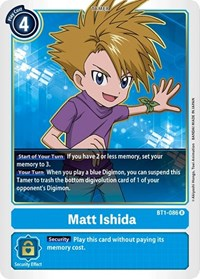 Matt Ishida - BT1-086 - Release Special Booster 1.0 - NM