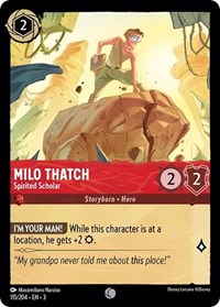 Milo Thatch - Spirited Scholar - Into the Inklands - NM